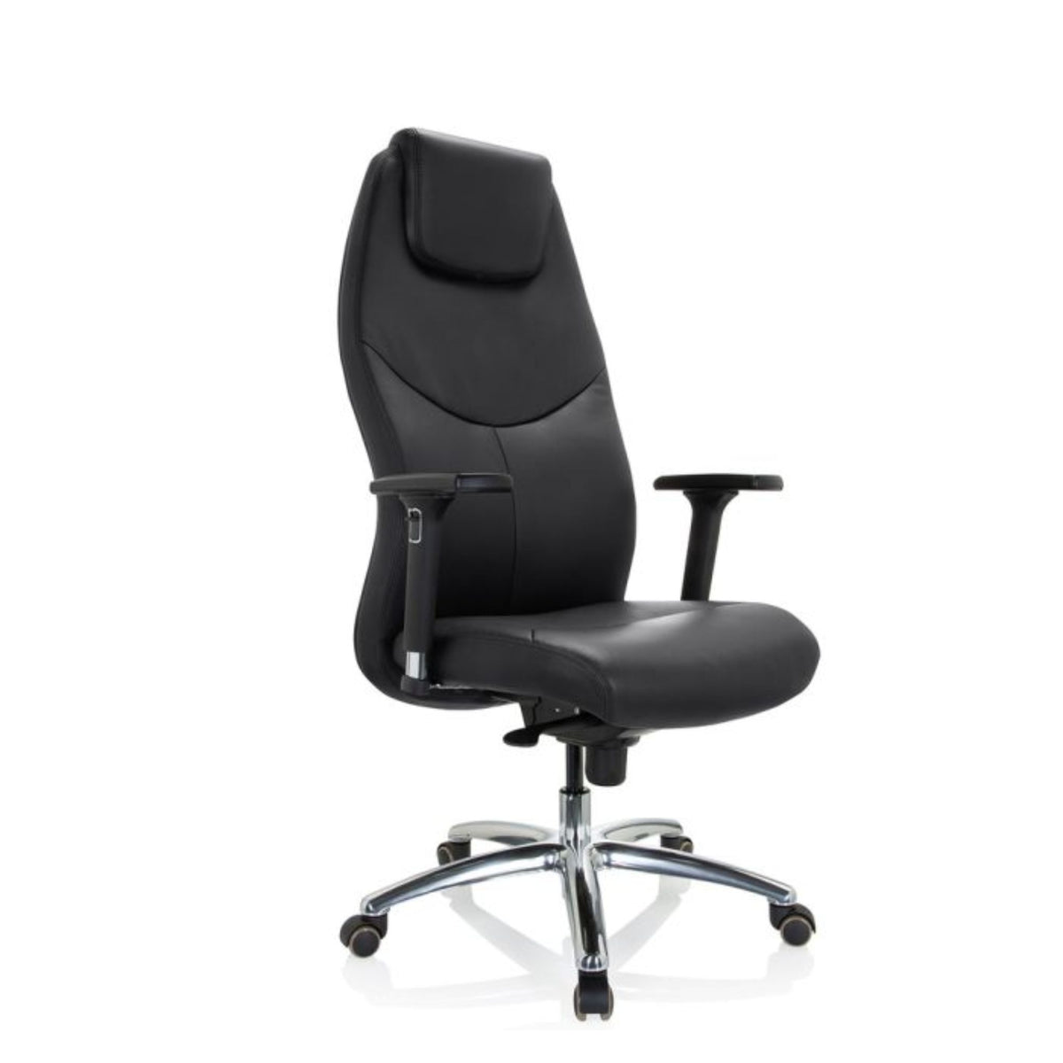 Biroja krēsls Ferrara Executive, melns (līdz 220 kg)
