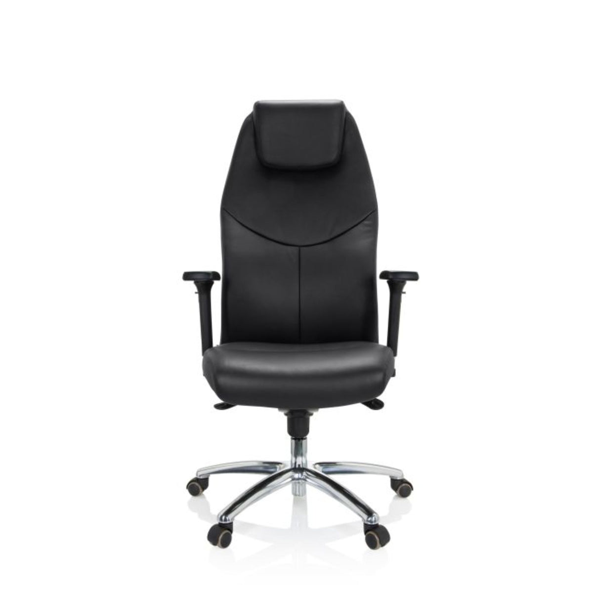 Biroja krēsls Ferrara Executive, melns (līdz 220 kg)