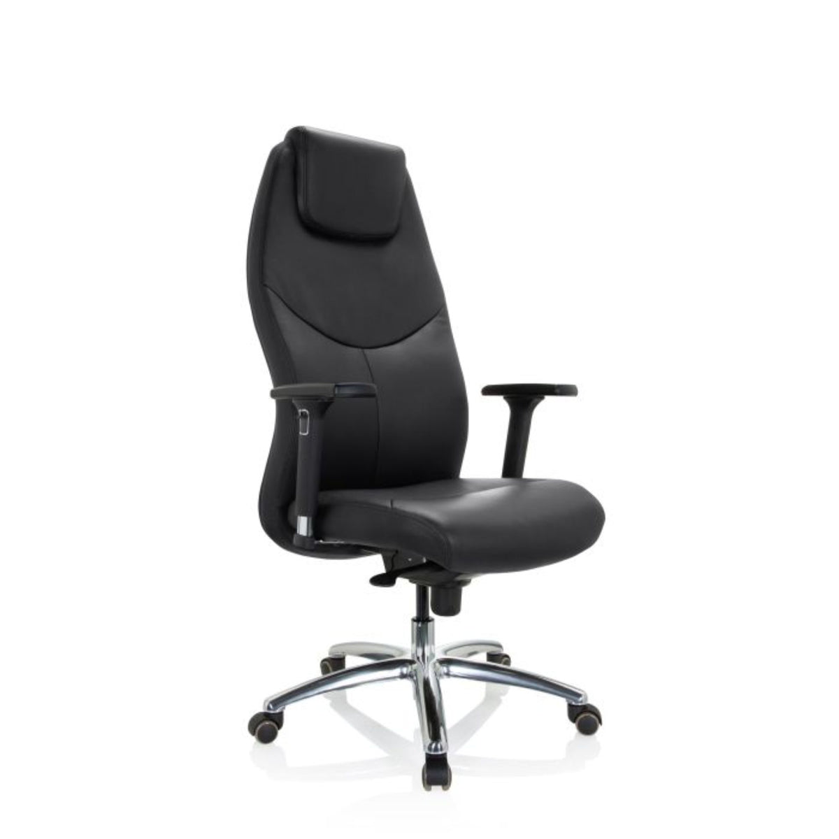 Biroja krēsls Ferrara Executive, melns (līdz 220 kg)