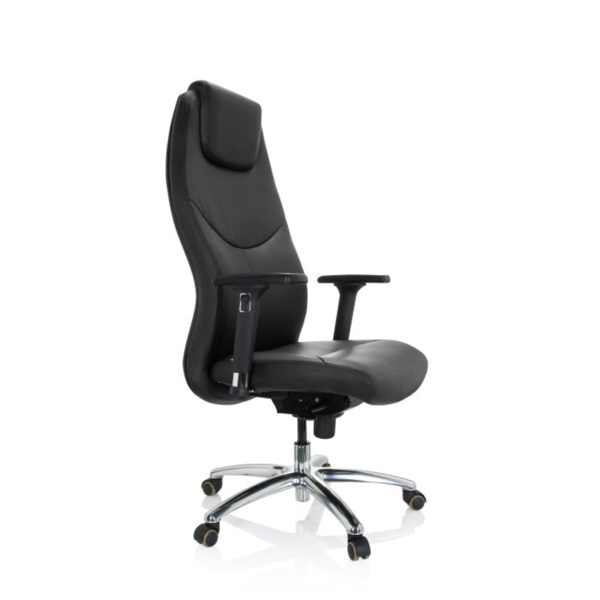Biroja krēsls Ferrara Executive, melns (līdz 220 kg)