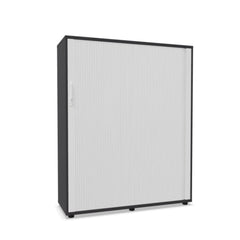 Biroja skapis NUWO ar rullo durvīm, 4 plaukti, 1500x1200x420 mm, konfigurējams - Ergostock.lv