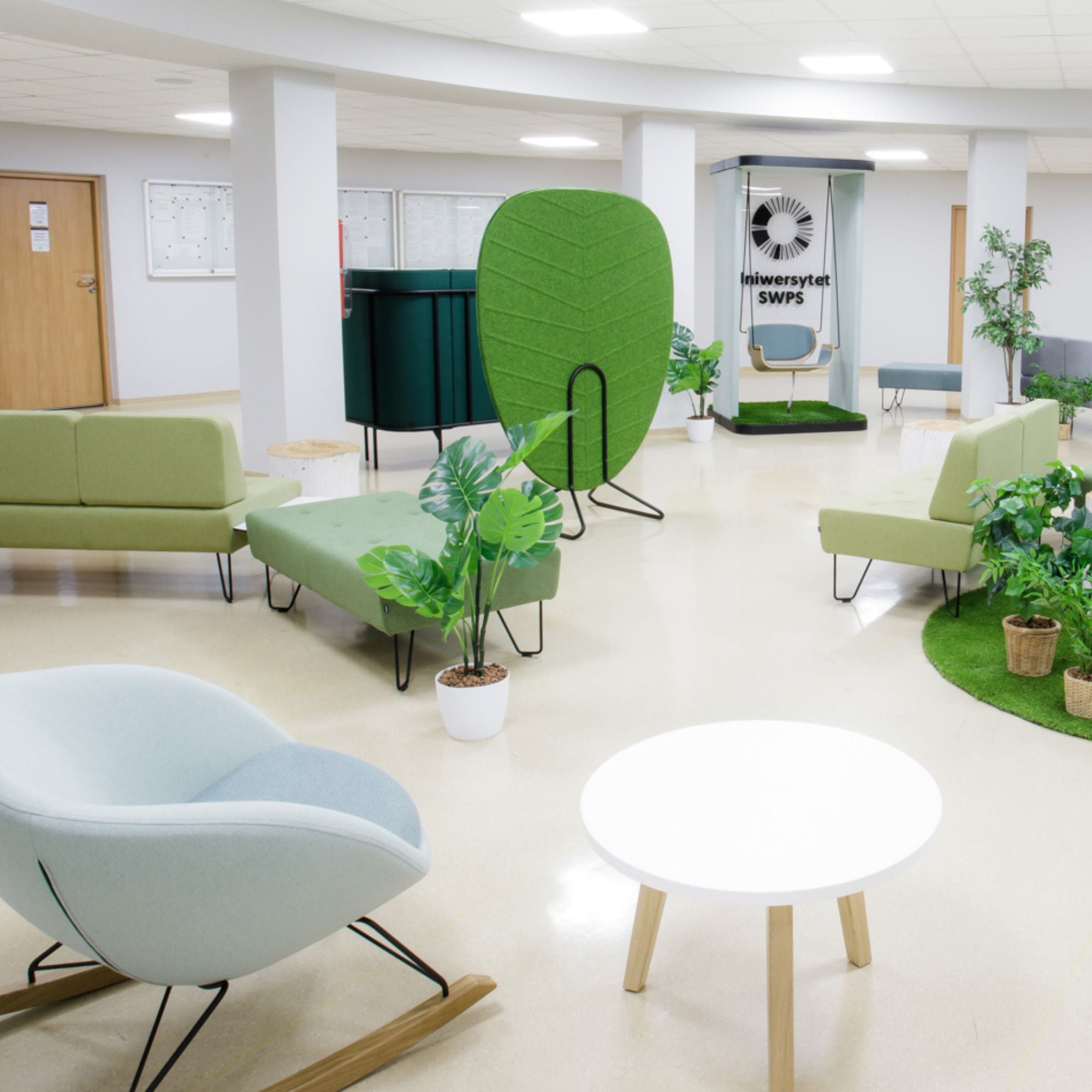 Akustikas starpsiena ALBERI BIOPHILIC FREE XL, BEJOT:-Ergostock