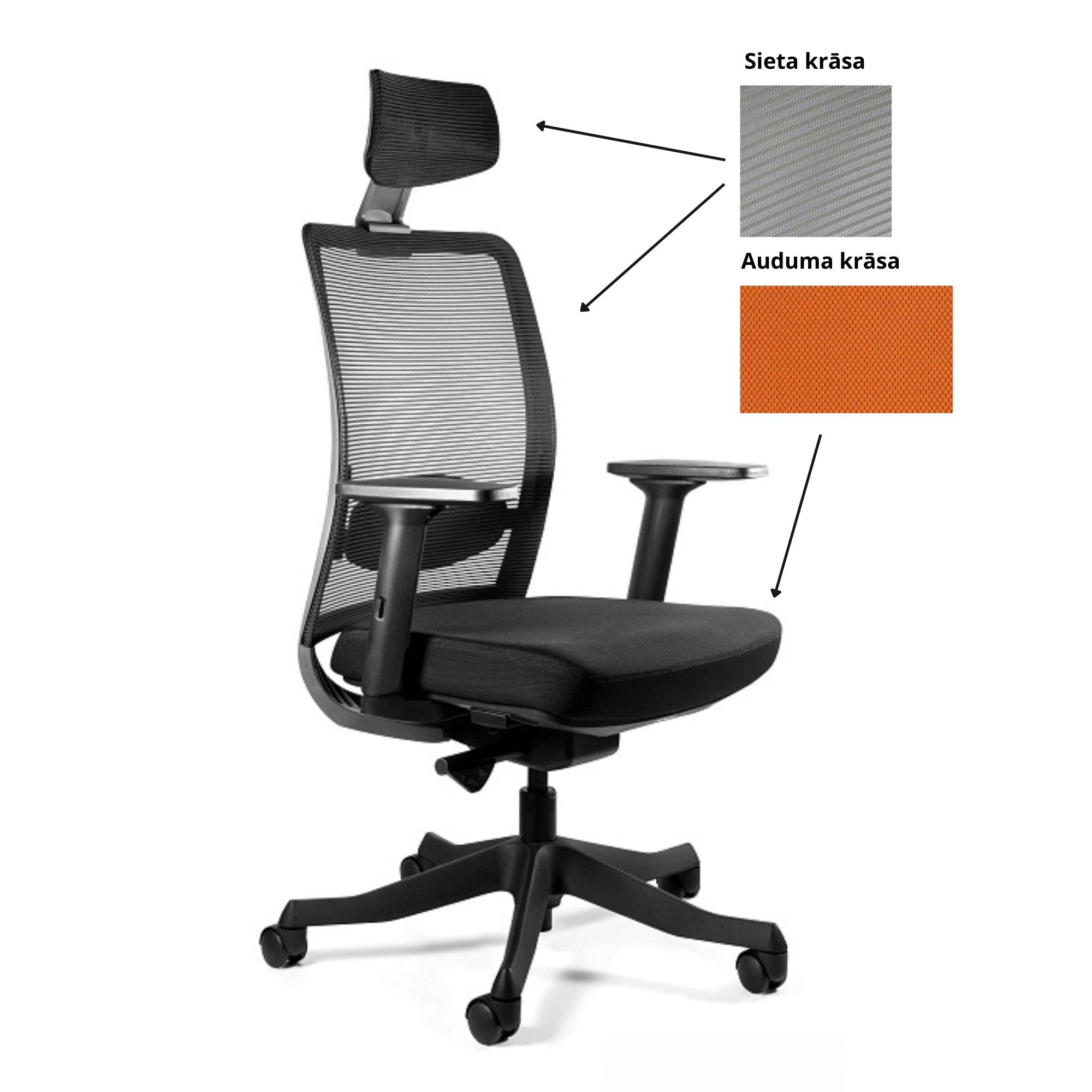 Biroja krēsls ANGGUN, melns-Ergostock