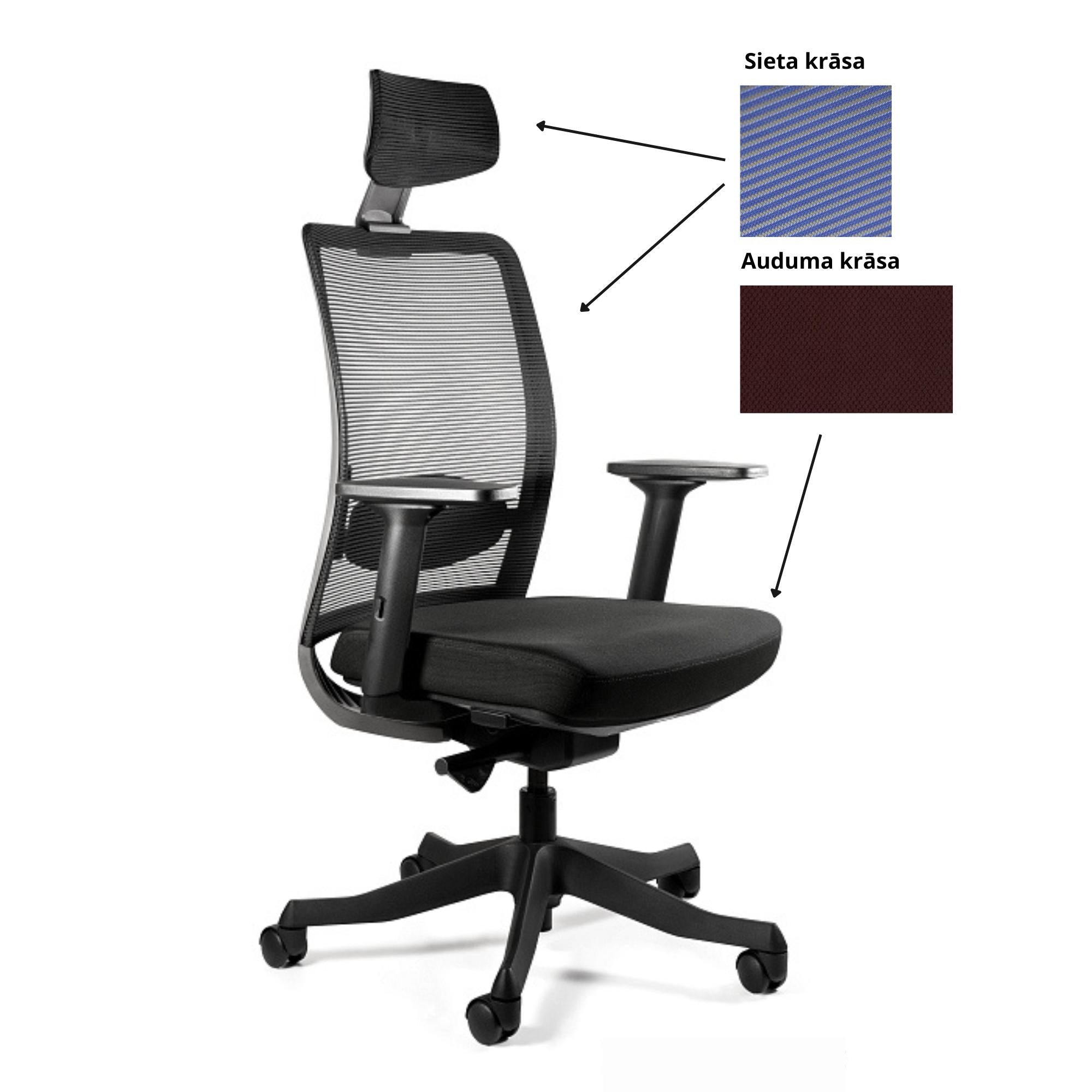 Biroja krēsls ANGGUN, melns-Ergostock