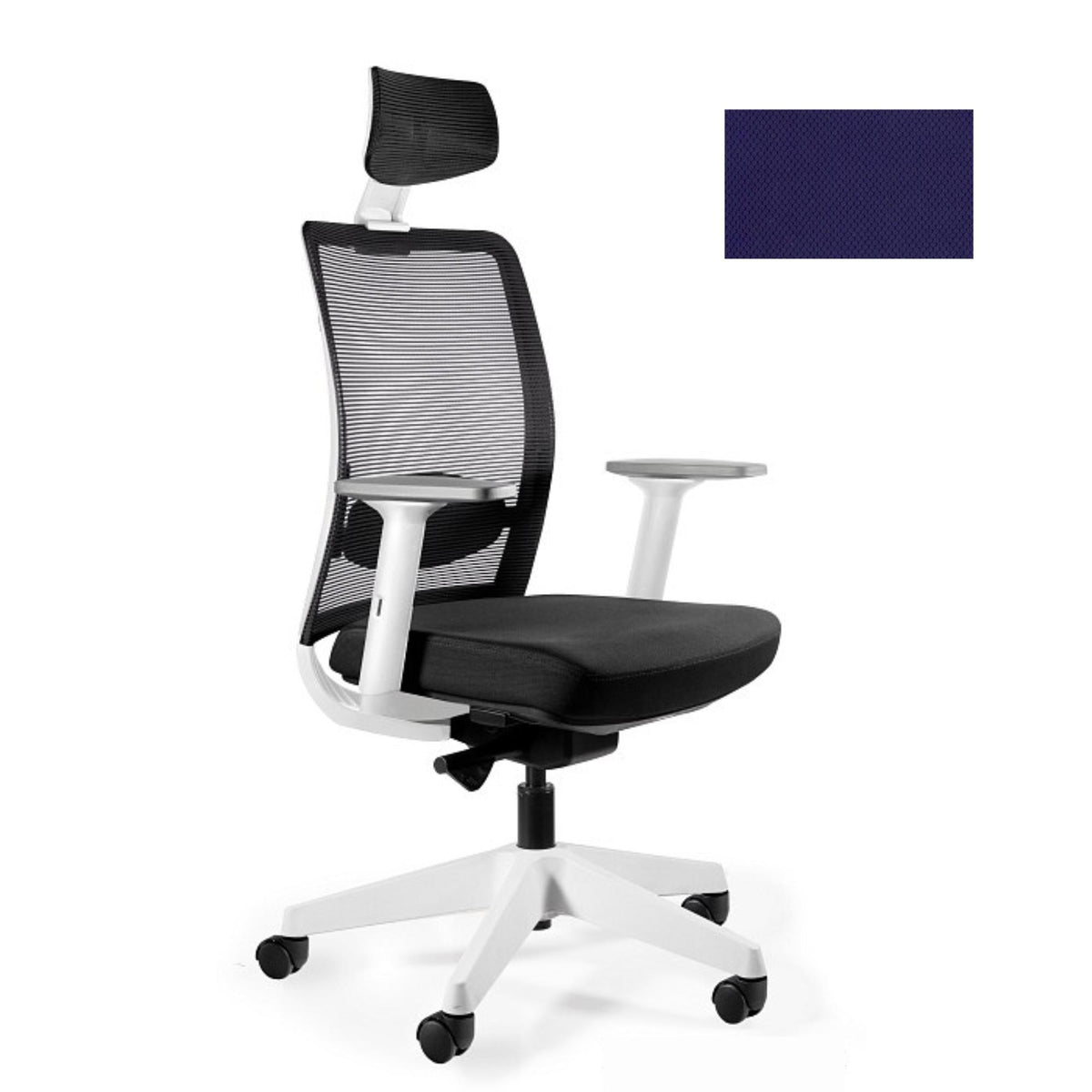 Biroja krēsls ANGGUN, balts - Ergostock.lv