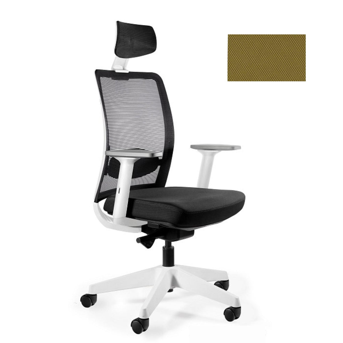 Biroja krēsls ANGGUN, balts - Ergostock.lv