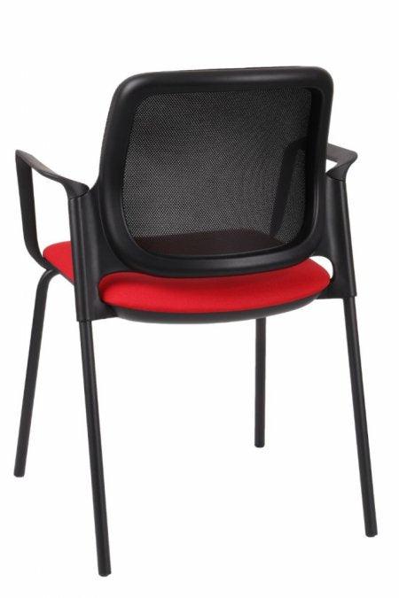 Apmeklētāju krēsls Aspen 4L BS Arm Black Note