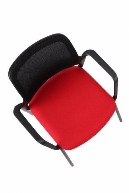 Apmeklētāju krēsls Aspen 4L BS Arm Black Note