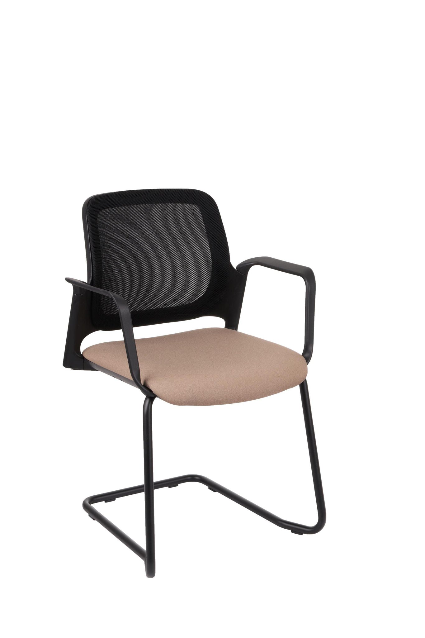 Apmeklētāju krēsls Aspen V BS Arm Black Bondai - Ergostock.lv