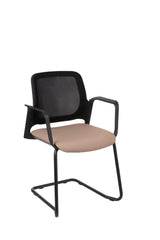 Apmeklētāju krēsls Aspen V BS Arm Black Bondai - Ergostock.lv