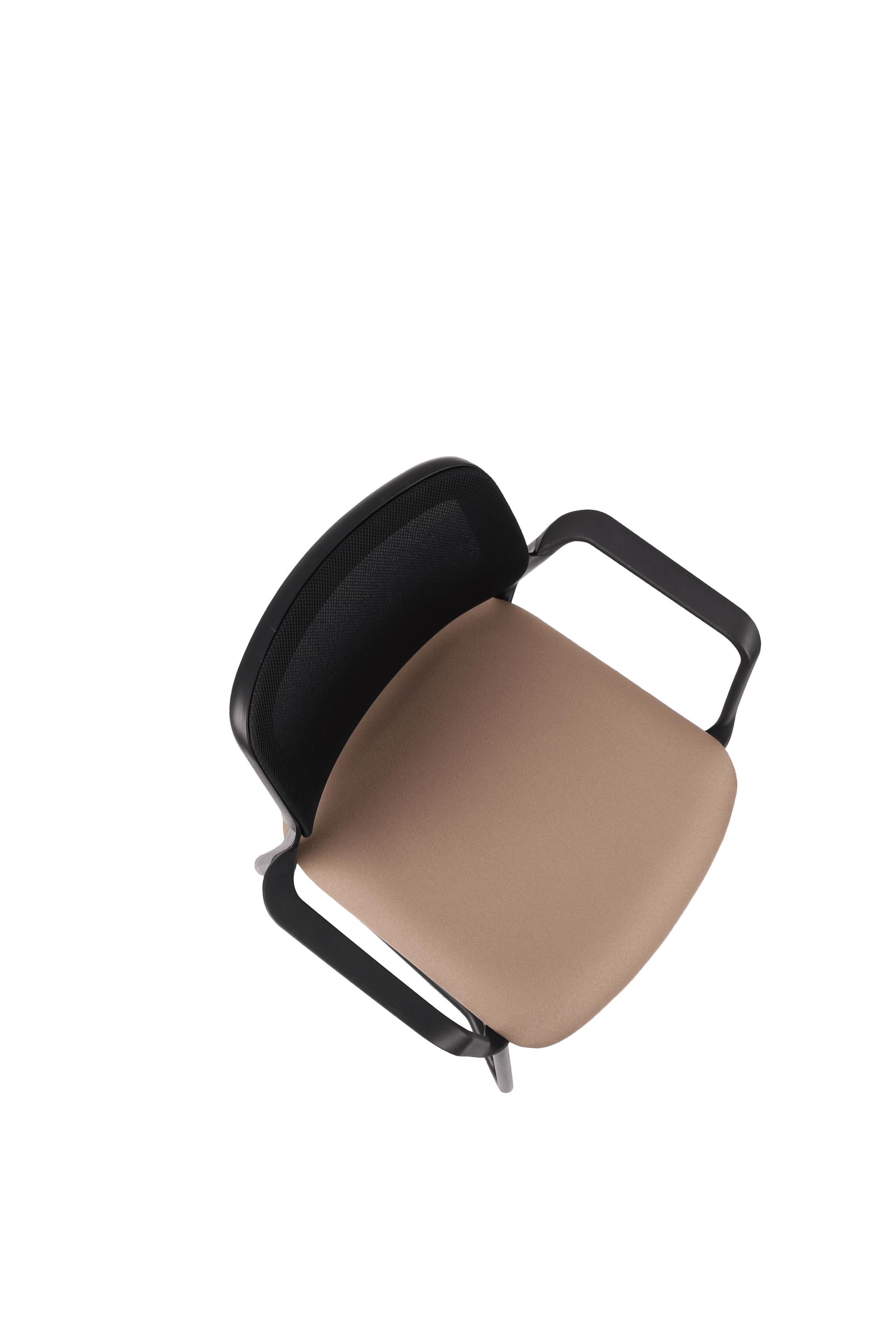 Apmeklētāju krēsls Aspen V BS Arm Black Bondai - Ergostock.lv