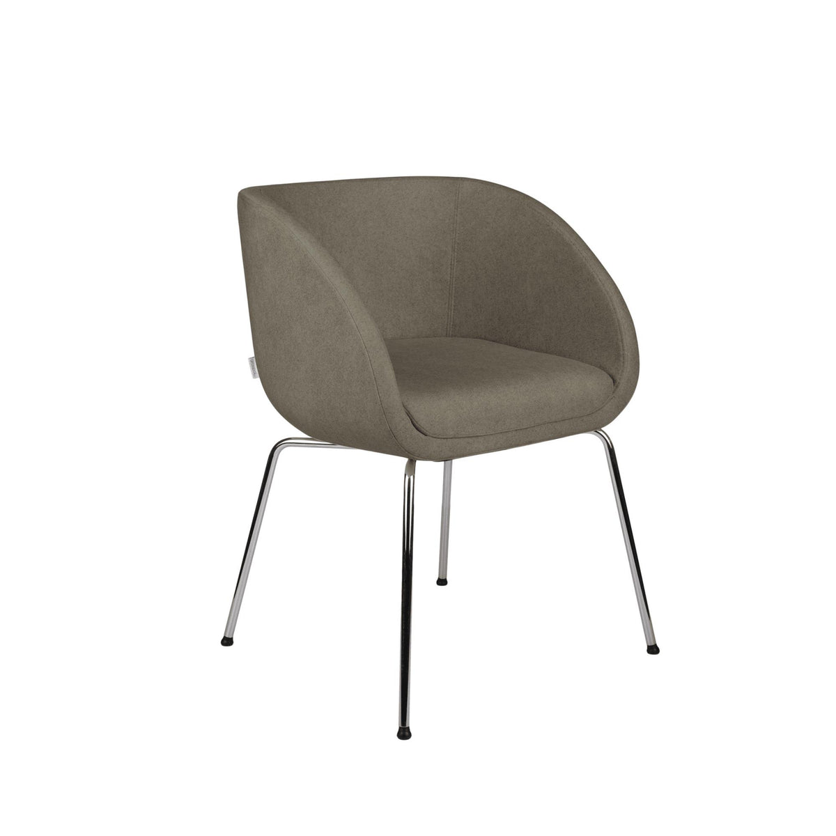 Apmeklētāju krēsls Jula4L Chrome Strong – Pelēka