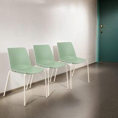 Apmeklētāju krēsls Oslo 4L ar polsterētu sēdvietu-Ergostock