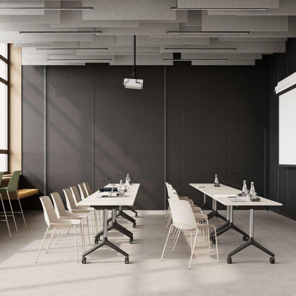 Apmeklētāju krēsls Oslo 4L ar polsterētu sēdvietu-Ergostock