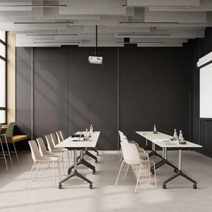 Apmeklētāju krēsls Oslo 4L ar polsterētu sēdvietu-Ergostock