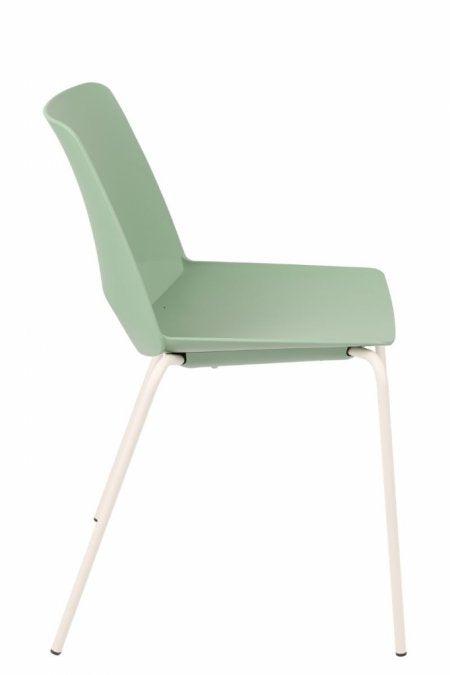 Apmeklētāju krēsls Oslo 4L ar polsterētu sēdvietu-Ergostock