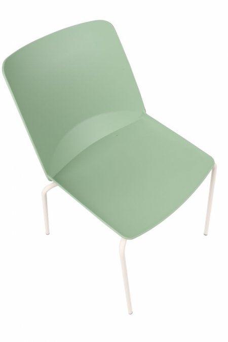 Apmeklētāju krēsls Oslo 4L ar polsterētu sēdvietu-Ergostock