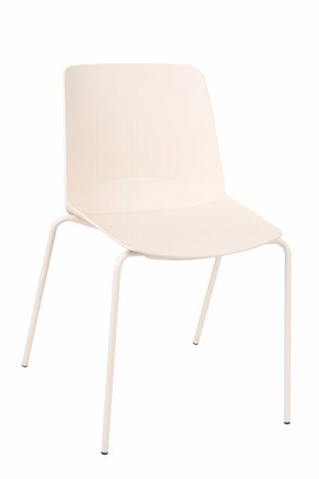 Apmeklētāju krēsls Oslo 4L ar polsterētu sēdvietu-Ergostock