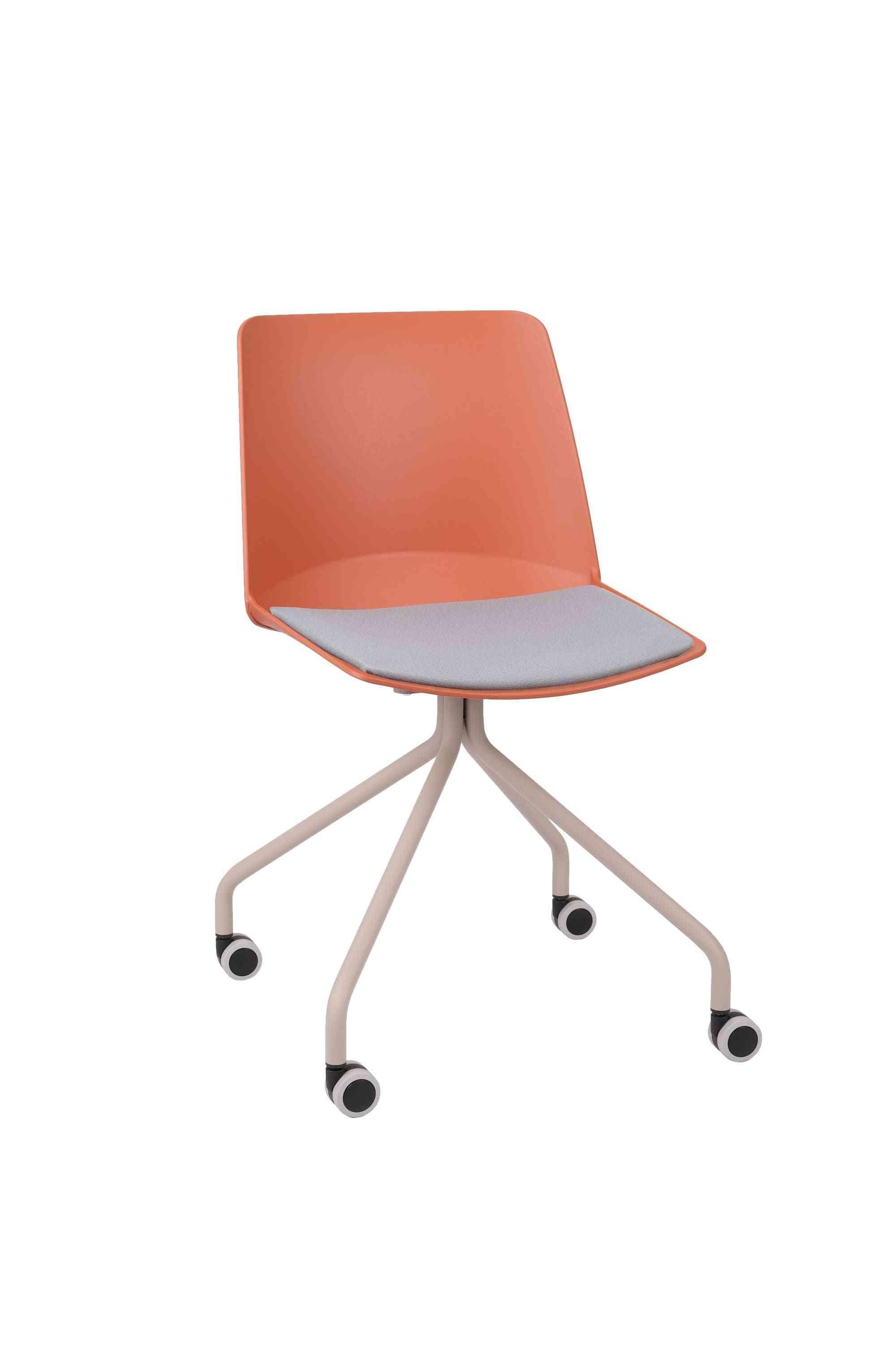 Apmeklētāju krēsls Oslo Cross Roll ar polsterētu sēdvietu Note - Ergostock.lv