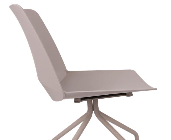 Apmeklētāju krēsls Oslo Cross Roll ar polsterētu sēdvietu Note - Ergostock.lv