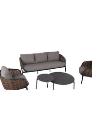 Āra mēbeļu komplekts Snapty Garden Borneo, dīvāns, 2 krēsli un 2 galdiņi-Ergostock