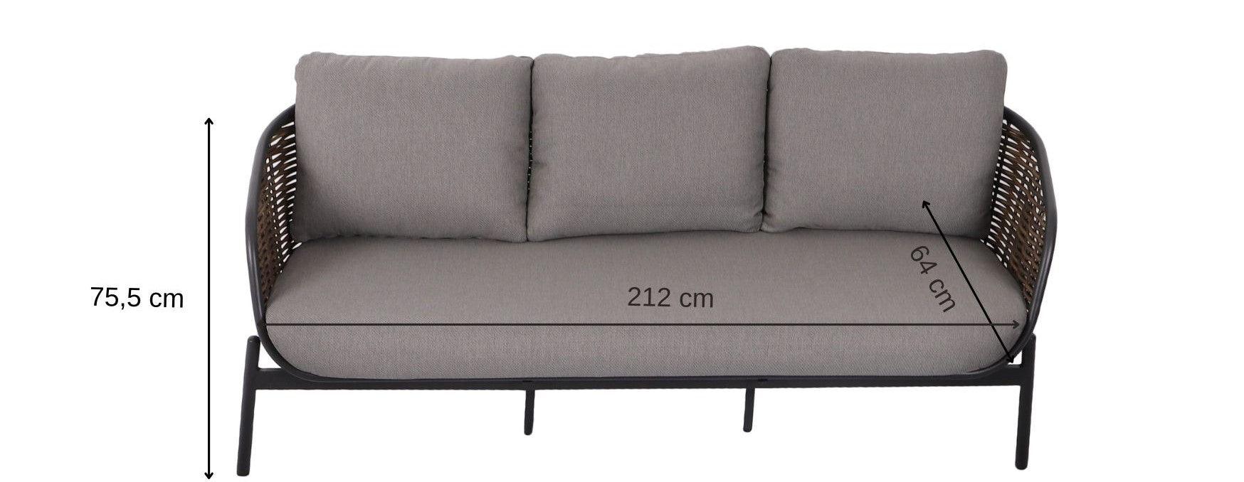 Āra mēbeļu komplekts Snapty Garden Borneo, dīvāns, 2 krēsli un 2 galdiņi-Ergostock