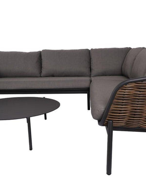 Āra mēbeļu komplekts Snapty Garden Borneo, stūra dīvāns, krēsls un 2 galdiņi-Ergostock