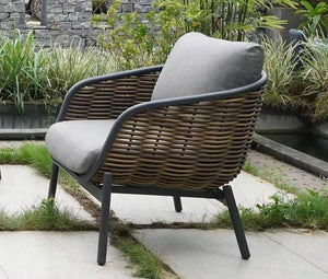 Āra mēbeļu komplekts Snapty Garden Borneo, stūra dīvāns, krēsls un 2 galdiņi-Ergostock