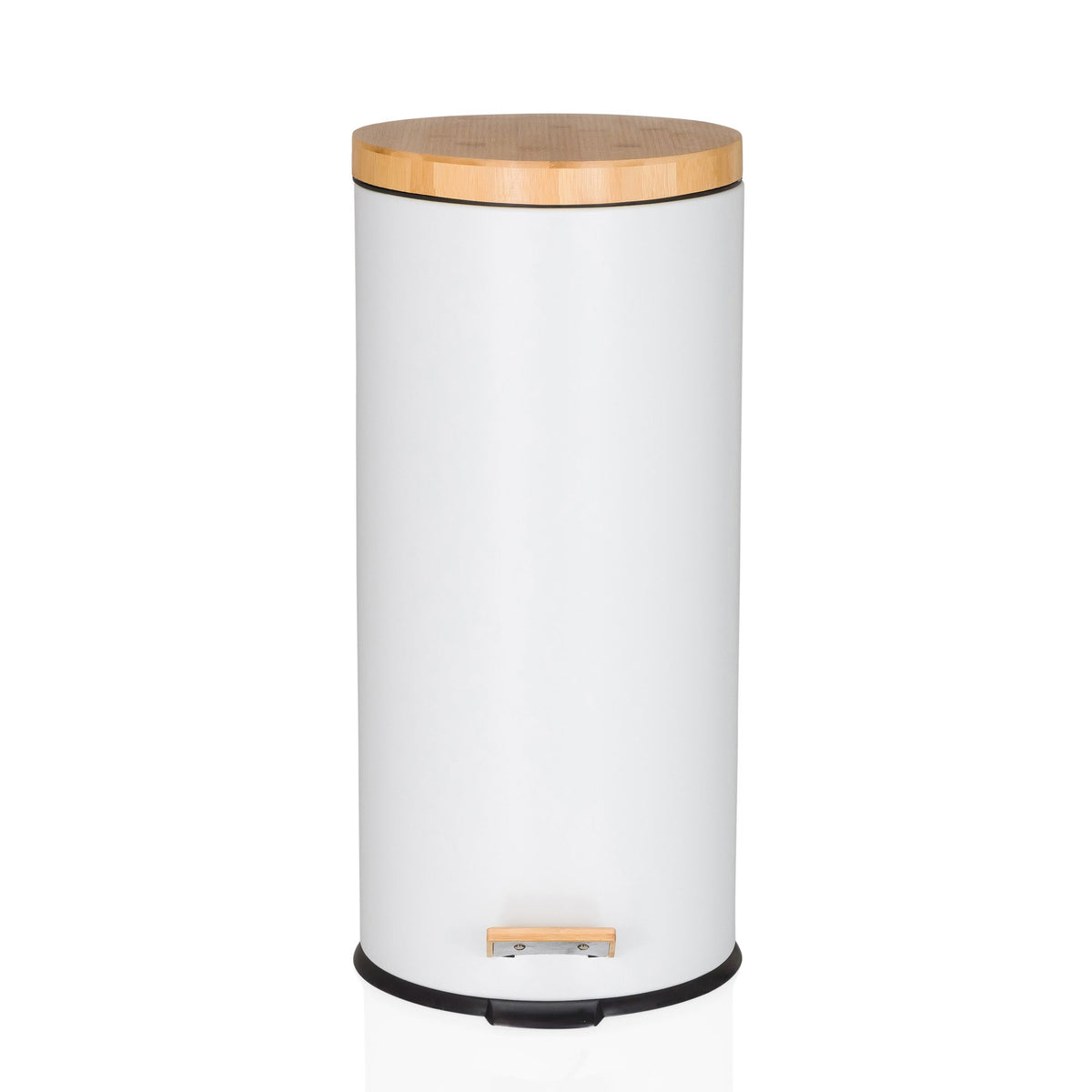 Atkritumu tvertne CLEAN BAMBOO White 30 L