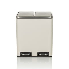 Atkritumu tvertne CLEAN Beige 2 x 15 L