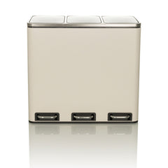 Atkritumu tvertne CLEAN PRO Beige, 3 x 18 L