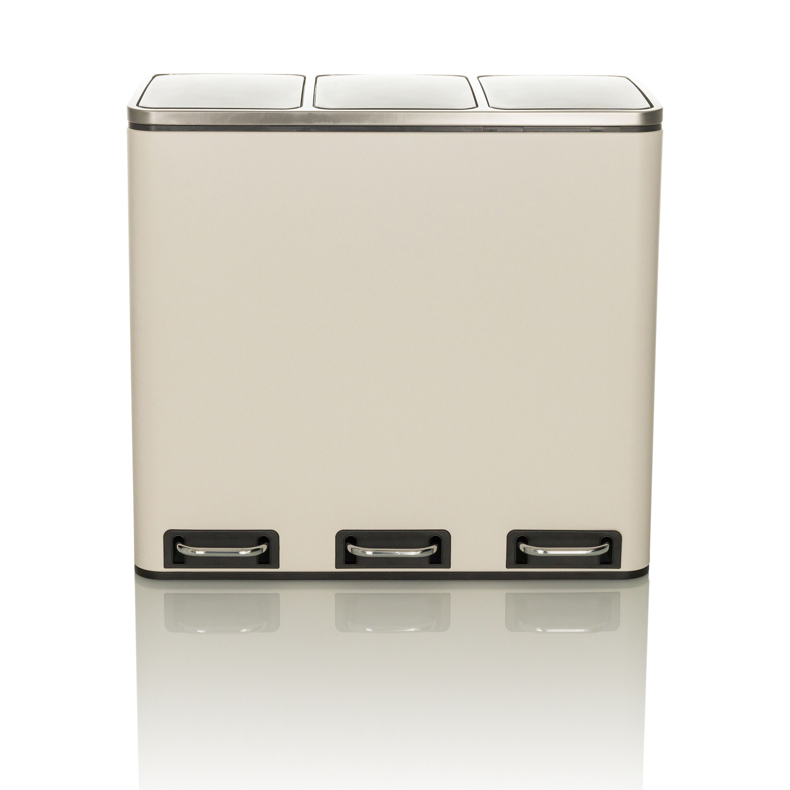 Atkritumu tvertne CLEAN PRO Beige, 3 x 18 L