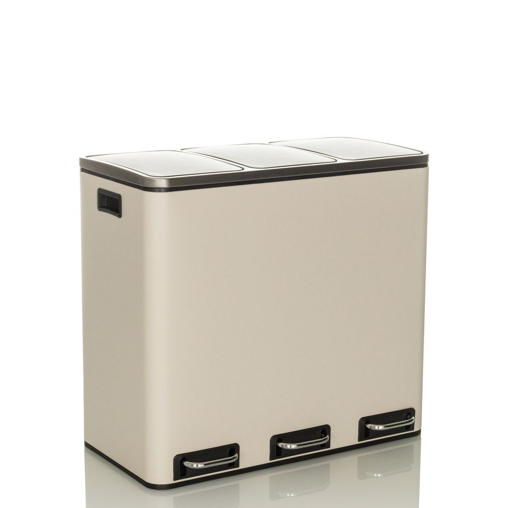 Atkritumu tvertne CLEAN PRO Beige, 3 x 18 L