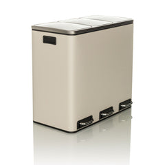 Atkritumu tvertne CLEAN PRO Beige, 3 x 18 L