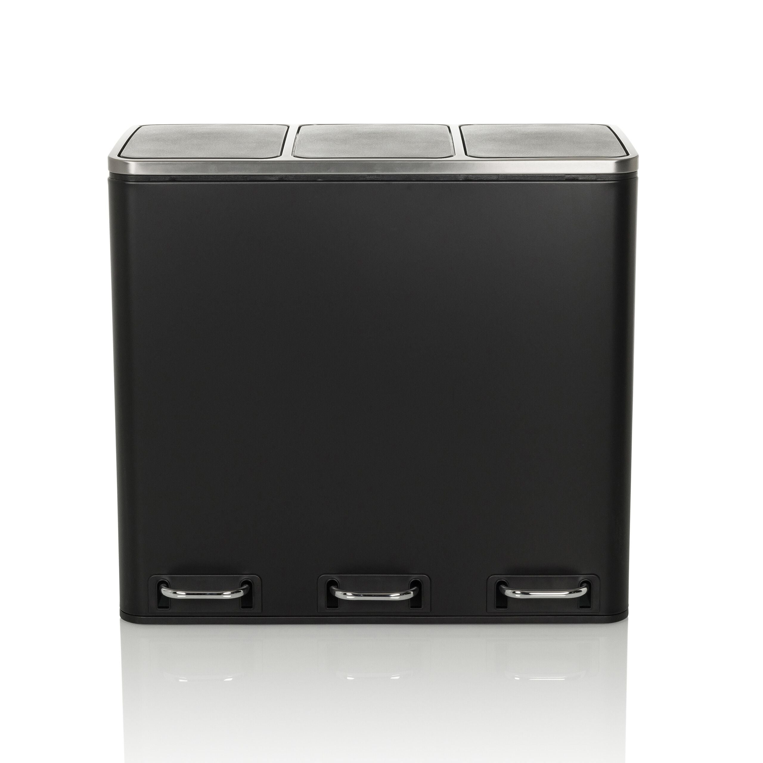 Atkritumu tvertne CLEAN PRO Black, 3 x 18 L