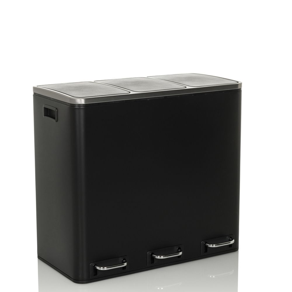 Atkritumu tvertne CLEAN PRO Black, 3 x 18 L