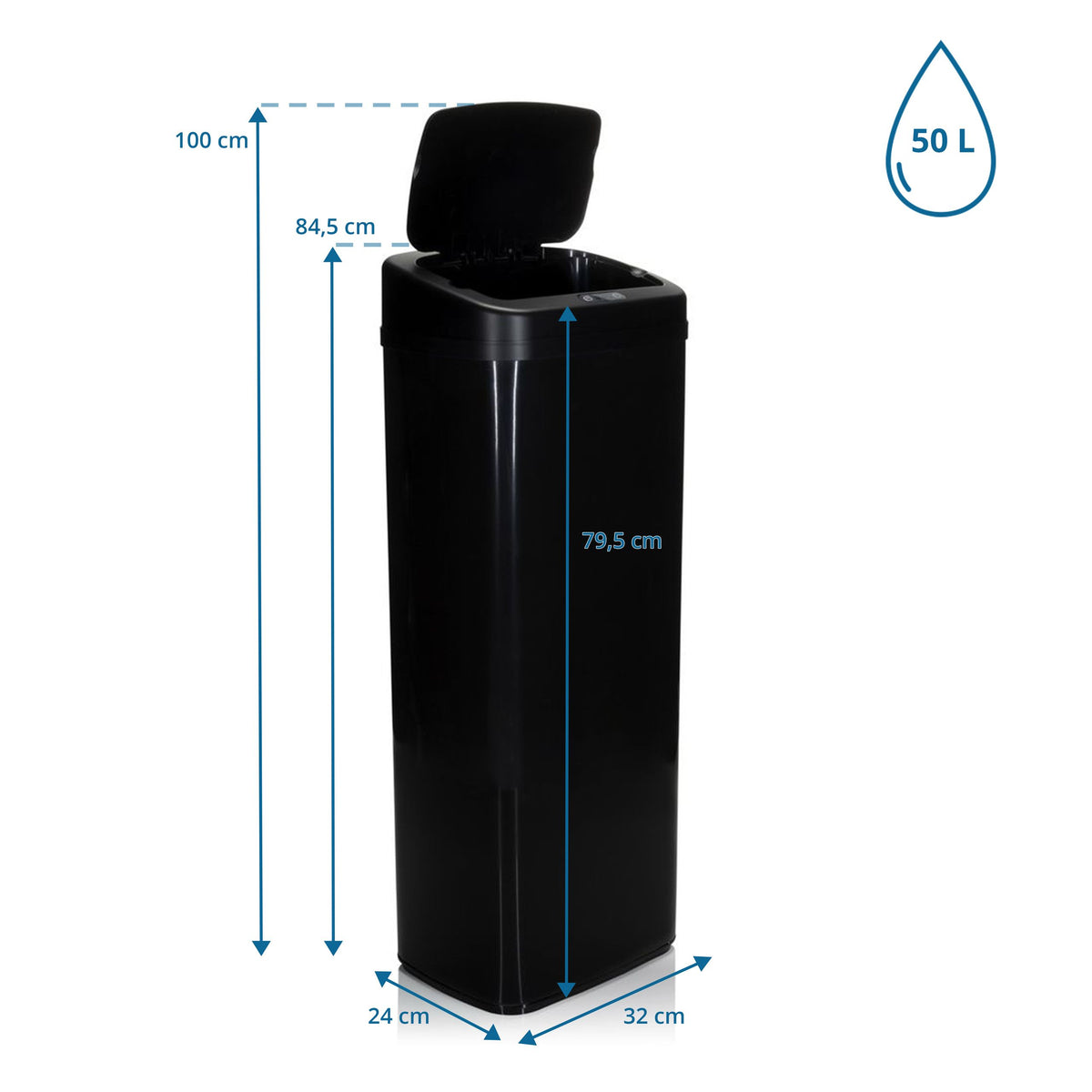Atkritumu tvertne CLEAN SENSOR PRO, 50L