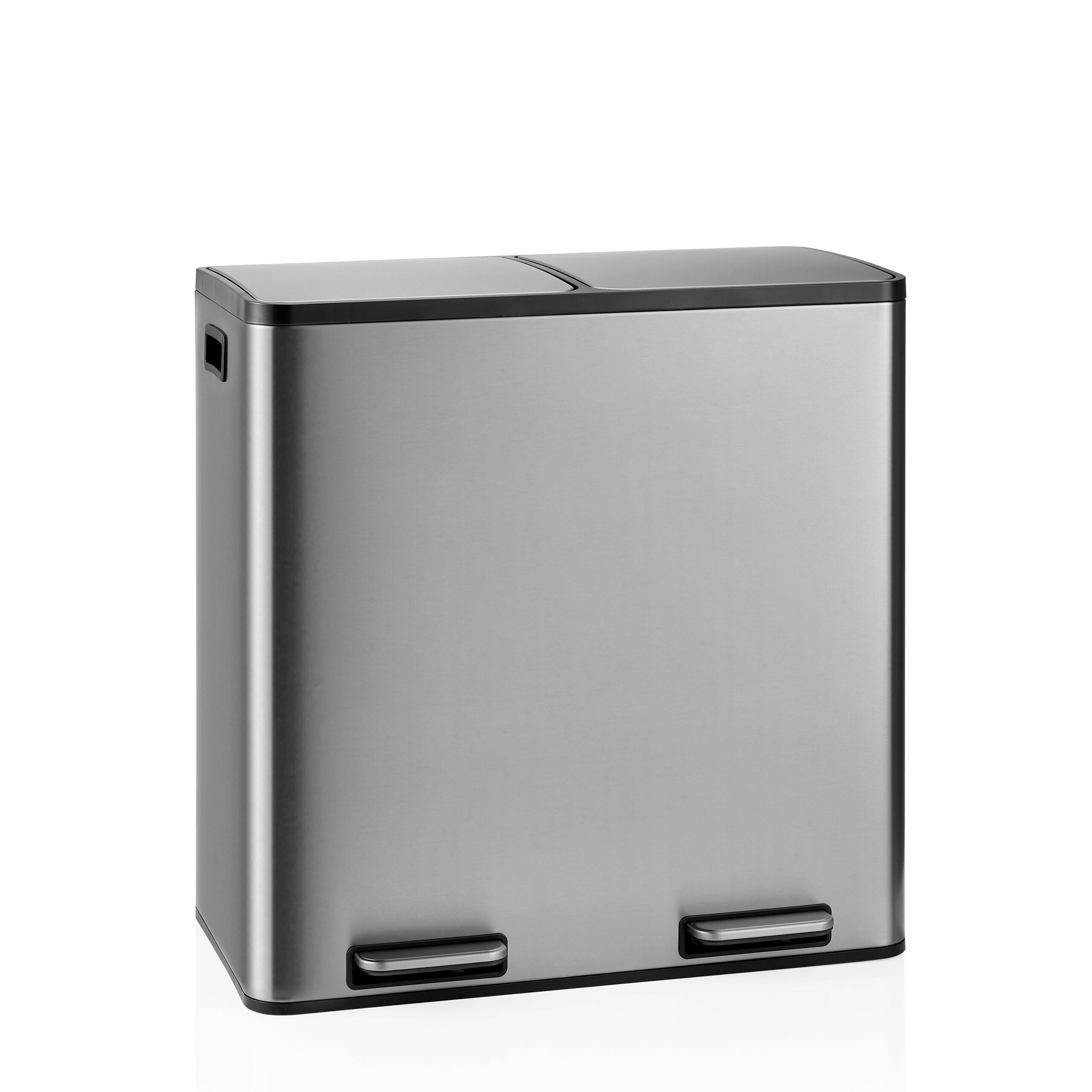 Atkritumu tvertne CLEAN Stainless 2 x 30 L