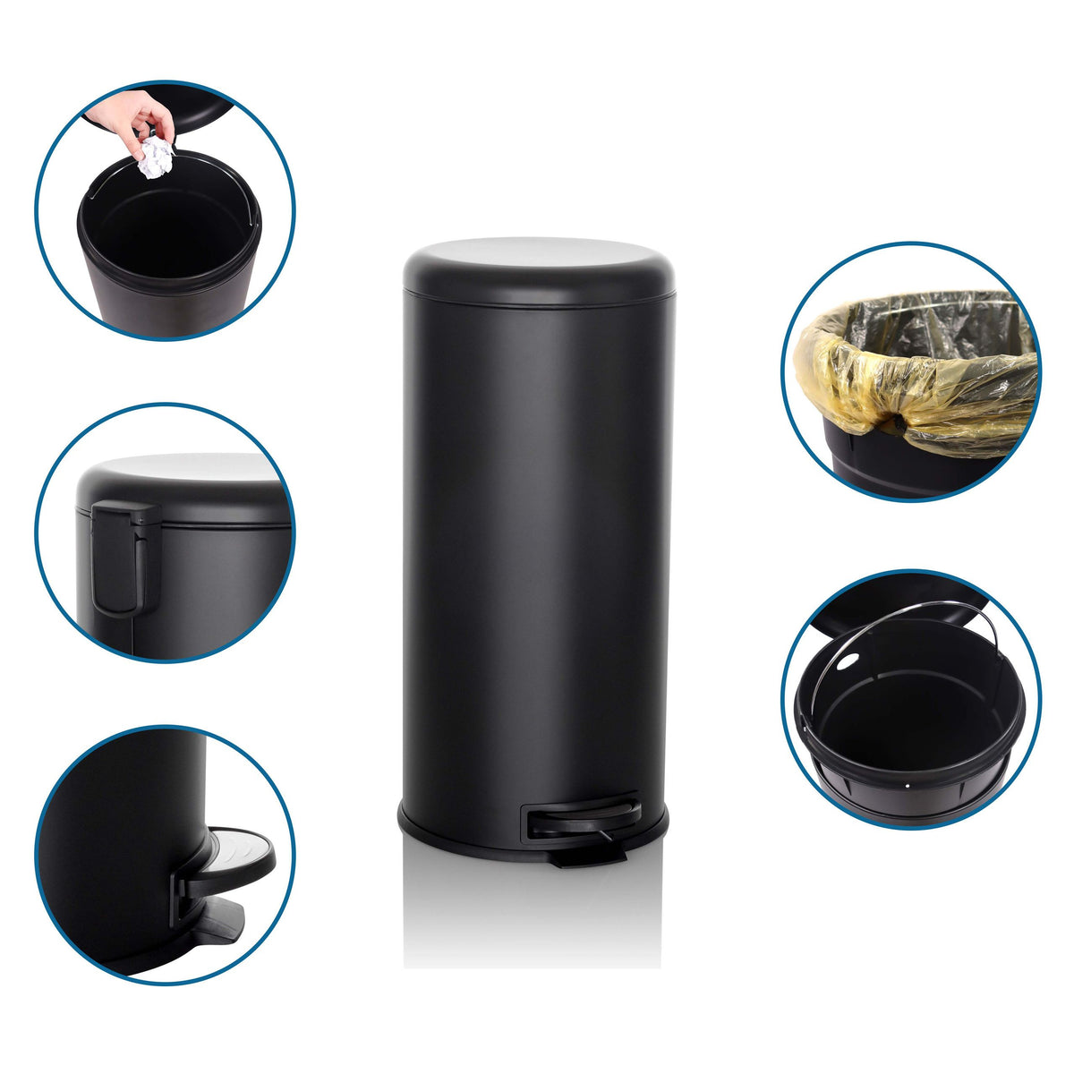 Atkritumu tvertne CLEAN STEP 30L