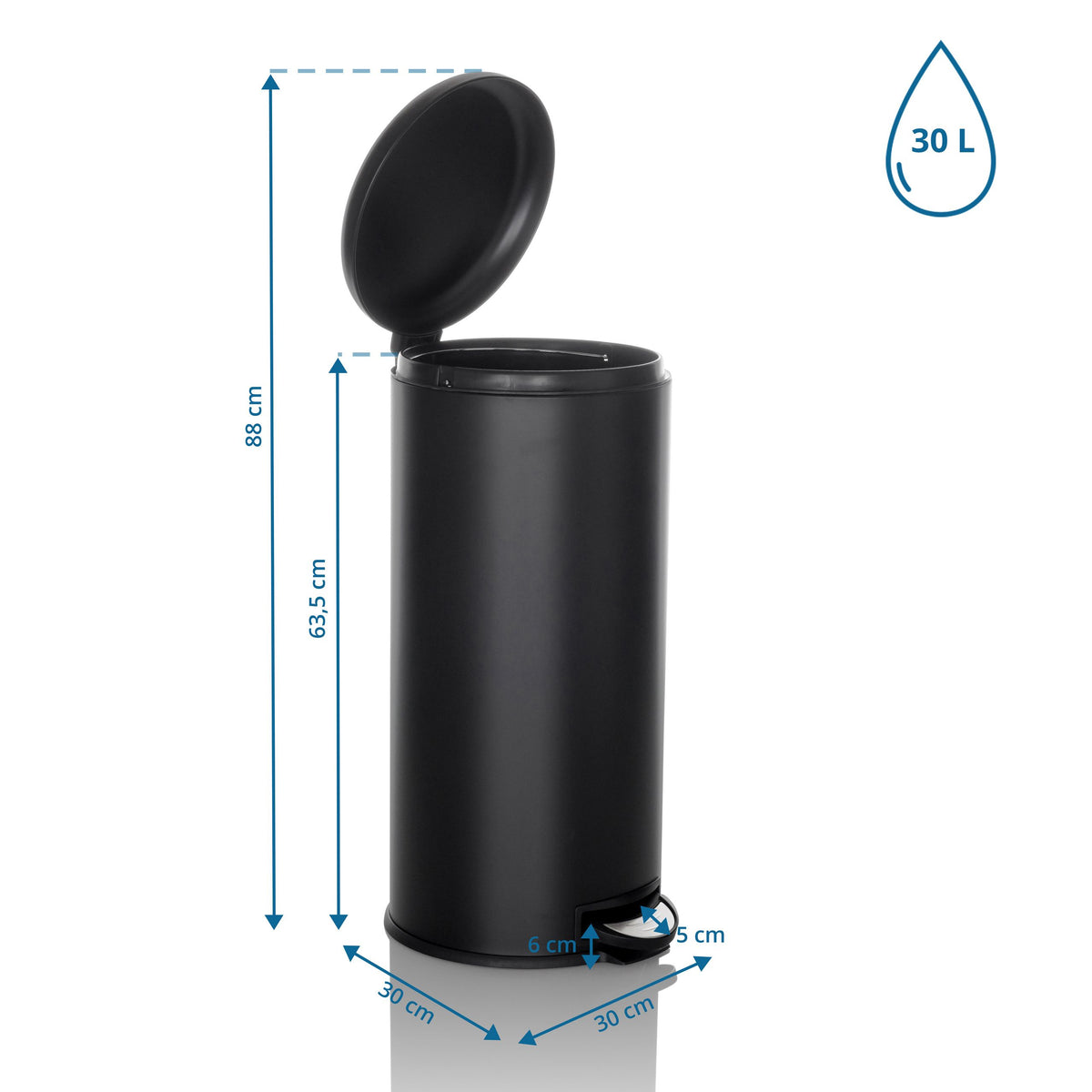 Atkritumu tvertne CLEAN STEP 30L