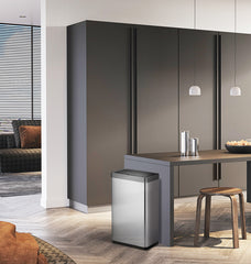 Atkritumu tvertne MIRAGE 80 L, nerūsējošais tērauds, ar sensoru