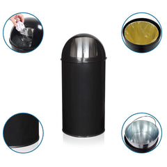 Atkritumu tvertne PUSH Black 35 L