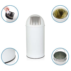 Atkritumu tvertne PUSH White 35 L