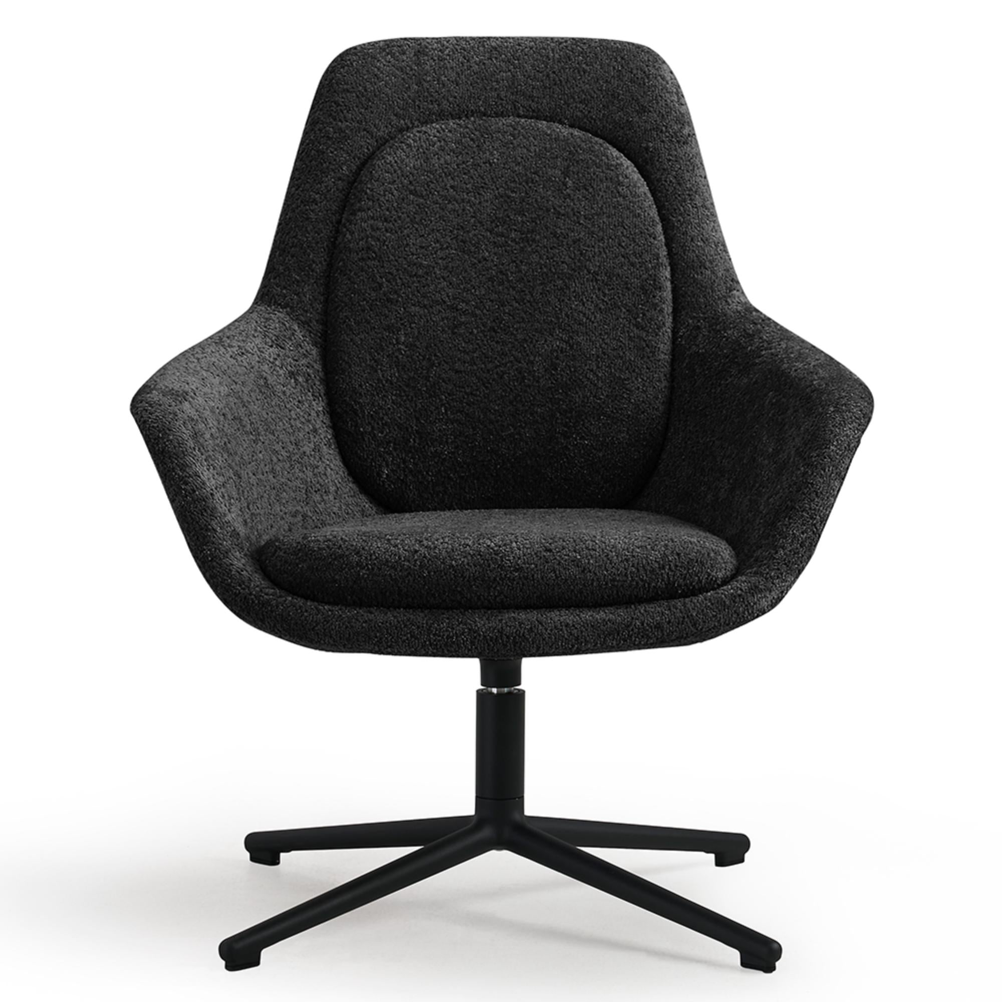 Atpūtas krēsls Calyon Low, melns