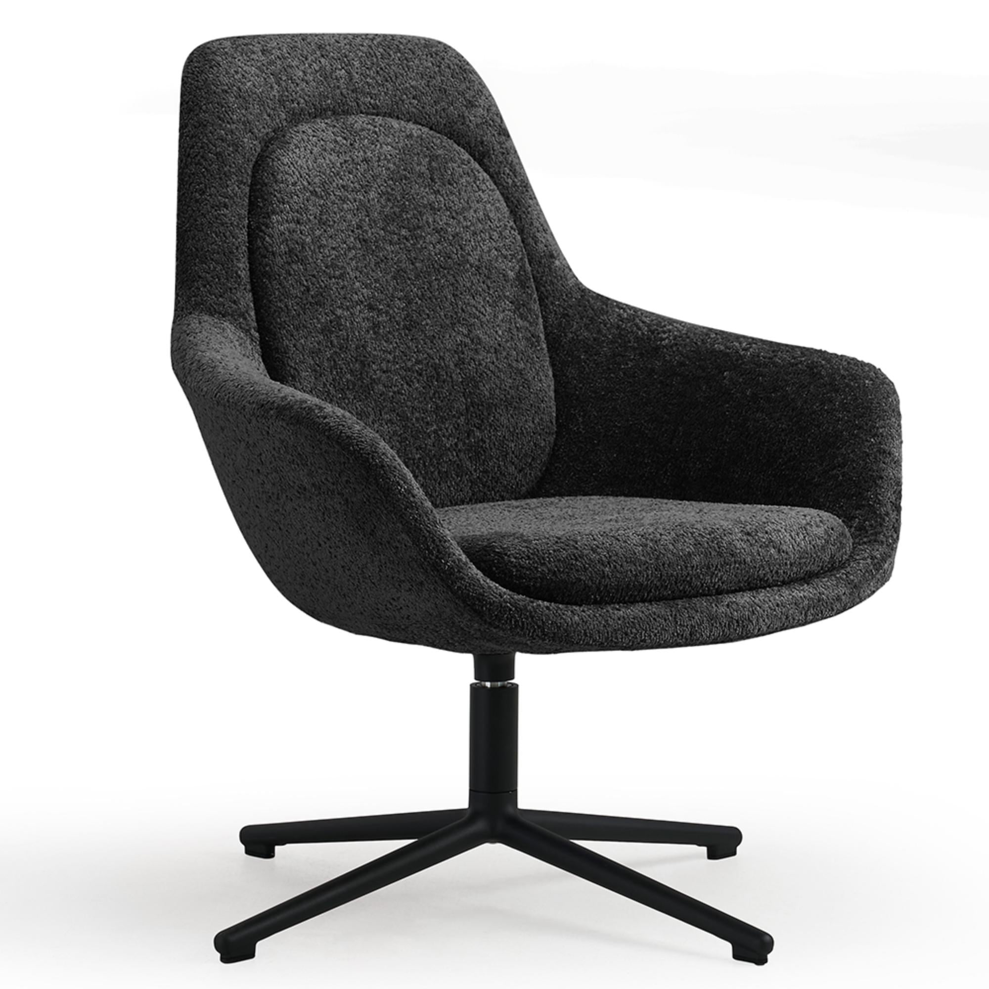 Atpūtas krēsls Calyon Low, melns