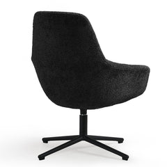 Atpūtas krēsls Calyon Low, melns