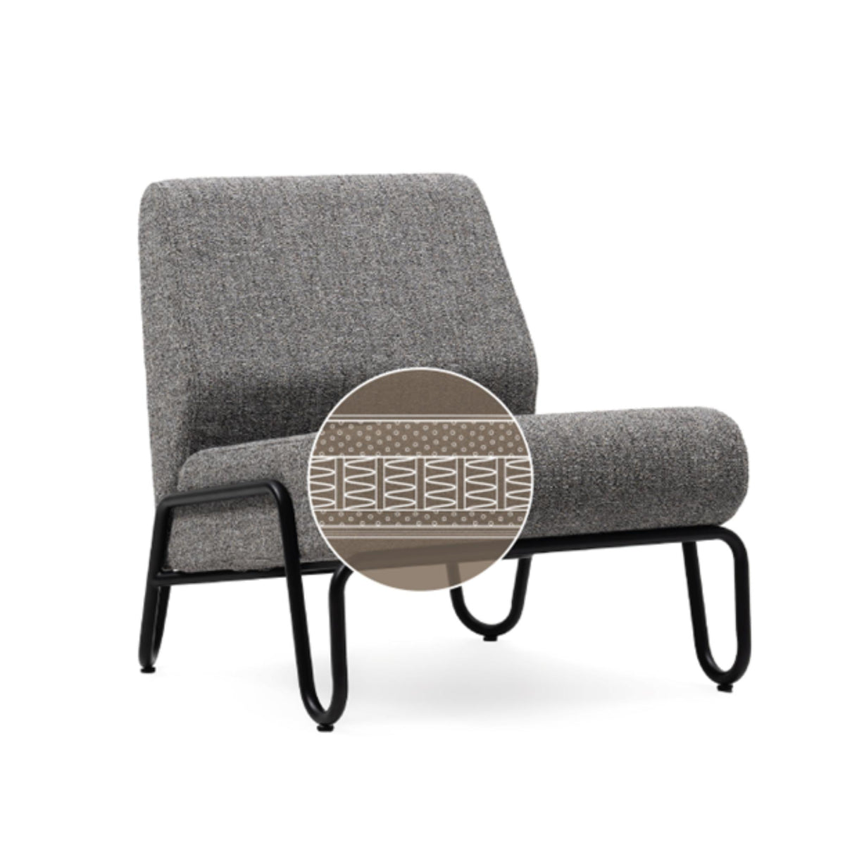 Atpūtas krēsls CLIP CL501, BEJOT:, konfigurējams - Ergostock.lv