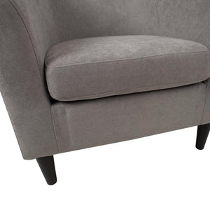 Atpūtas krēsls WESTER 76x685xH74cm pelēks audums-Ergostock