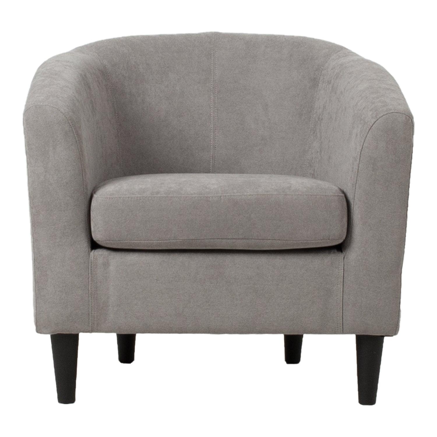 Atpūtas krēsls WESTER 76x685xH74cm pelēks audums-Ergostock