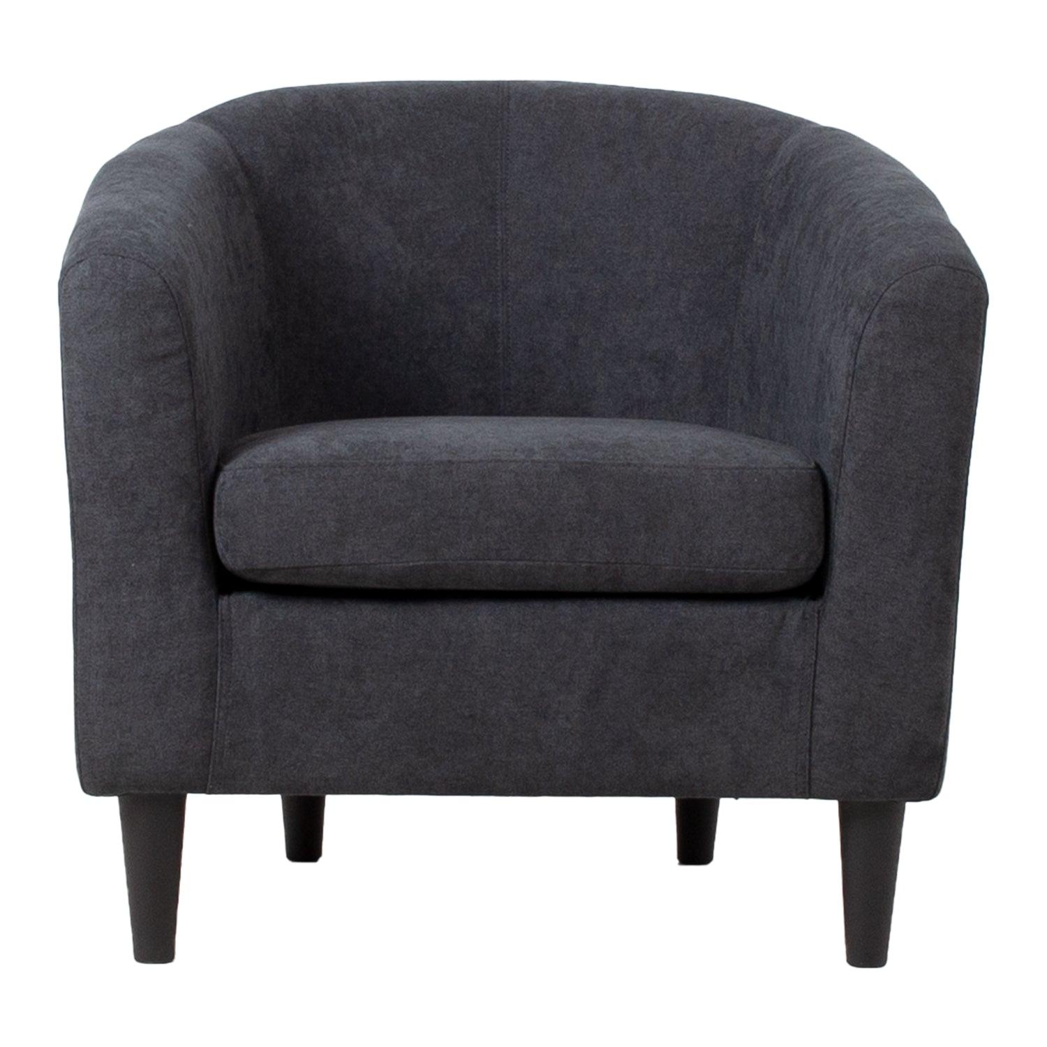 Atpūtas krēsls WESTER 76x685xH74cm tumši pelēks audums-Ergostock